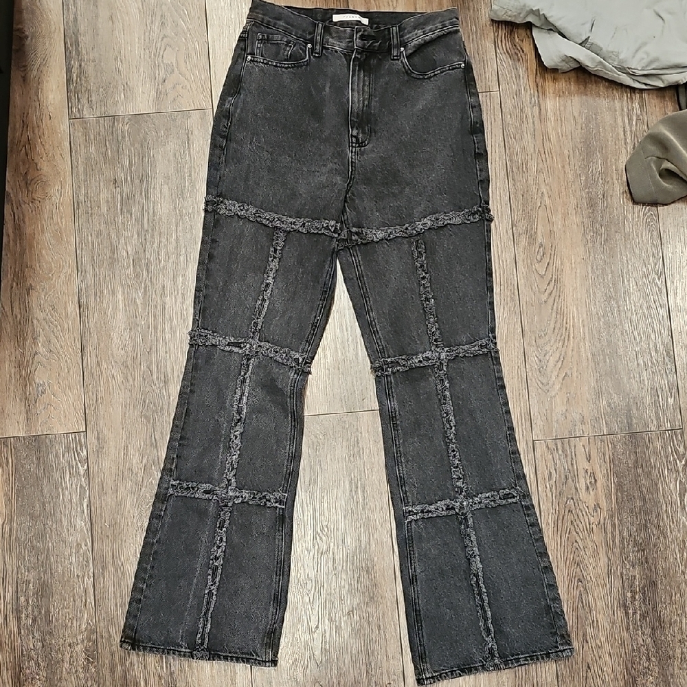 Women's, Black, Denim, Jeans, Denim, Casual, Streetwear, Funky, Festival, Pants